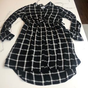 Maternity tie waist dress